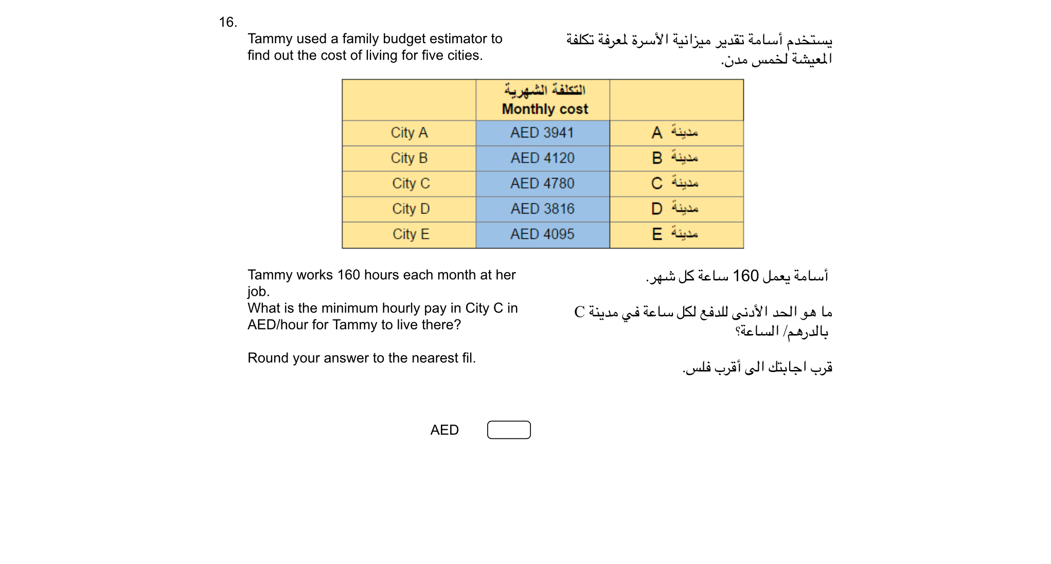 Solved 16 tammy used a family budget estimator to find out chegg