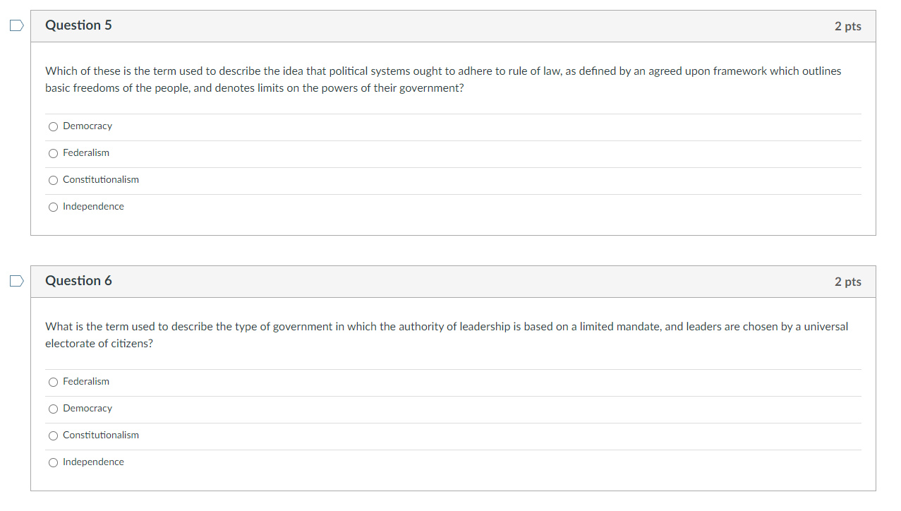 Solved Question 5 2 pts Which of these is the term used to | Chegg.com