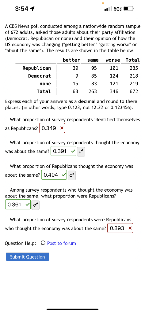 Solved A Cbs News Poll Conducted Among A Nationwide Random Chegg Com