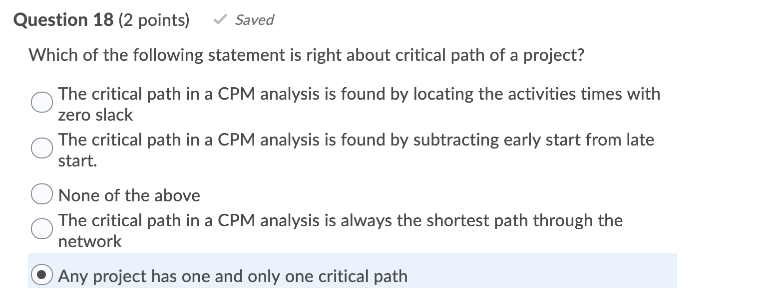 Solved Question 18 (2 points) Saved Which of the following | Chegg.com
