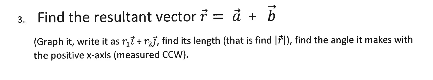 Solved 2. Write B As B1 +b2 (In Other Words, Resolve B Into | Chegg.com