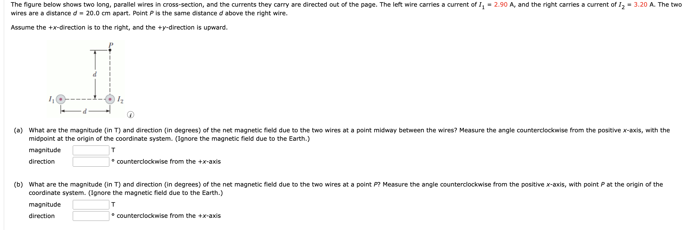Solved = The figure below shows two long, parallel wires in | Chegg.com