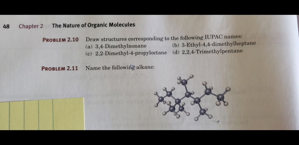 Solved 48 Chapter 2 The Nature of Organic Molecules PROBLEM | Chegg.com