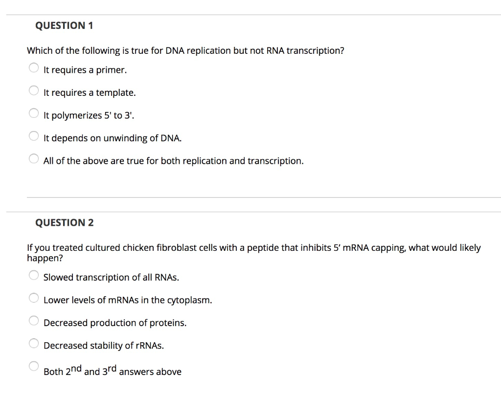 Solved QUESTION 1 Which of the following is true for DNA