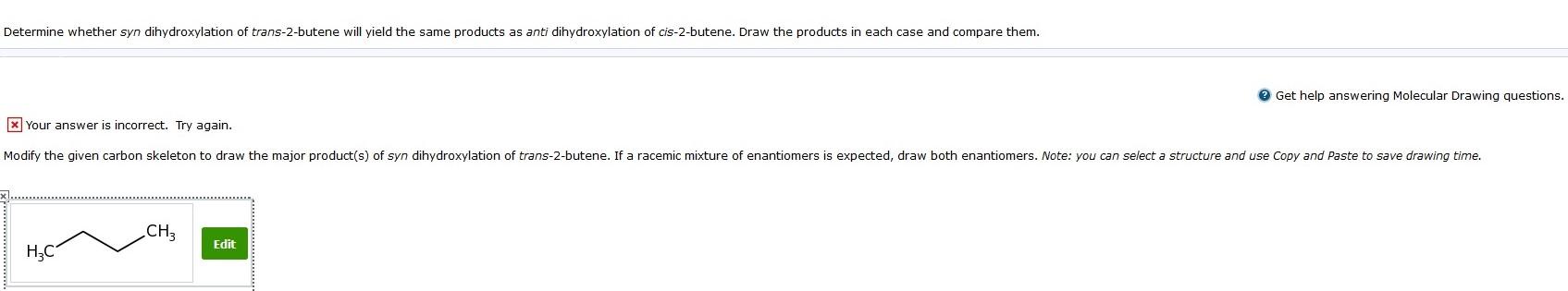 Solved Determine Whether Syn Dihydroxylation Of 5788