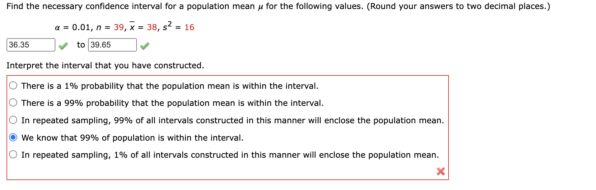 Solved Find the necessary confidence interval for a | Chegg.com