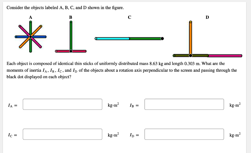 Solved Consider The Objects Labeled A, B, C, And D Shown In | Chegg.com