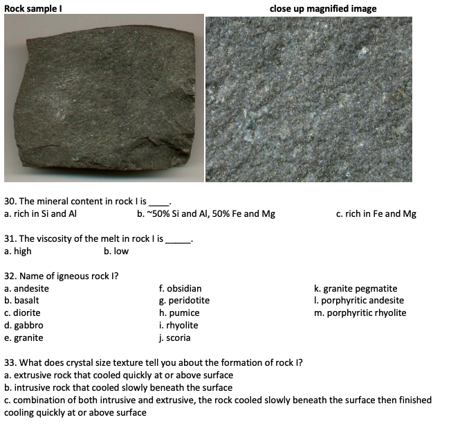 Solved . . Color Index - (mineral colors): Color is | Chegg.com