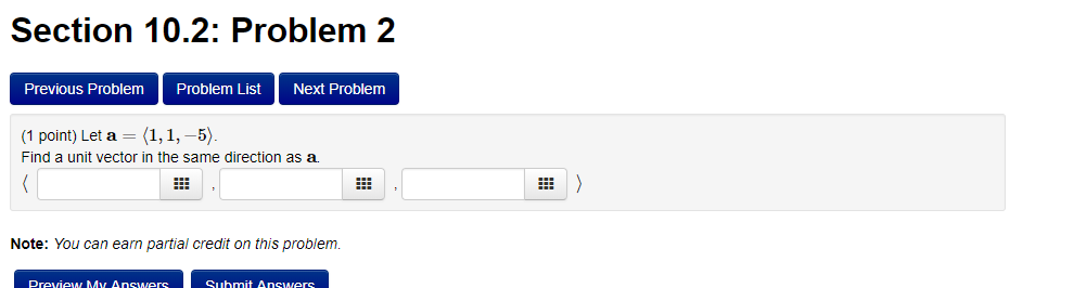 Solved Section 10.2: Problem 2 Previous Problem Problem List | Chegg.com
