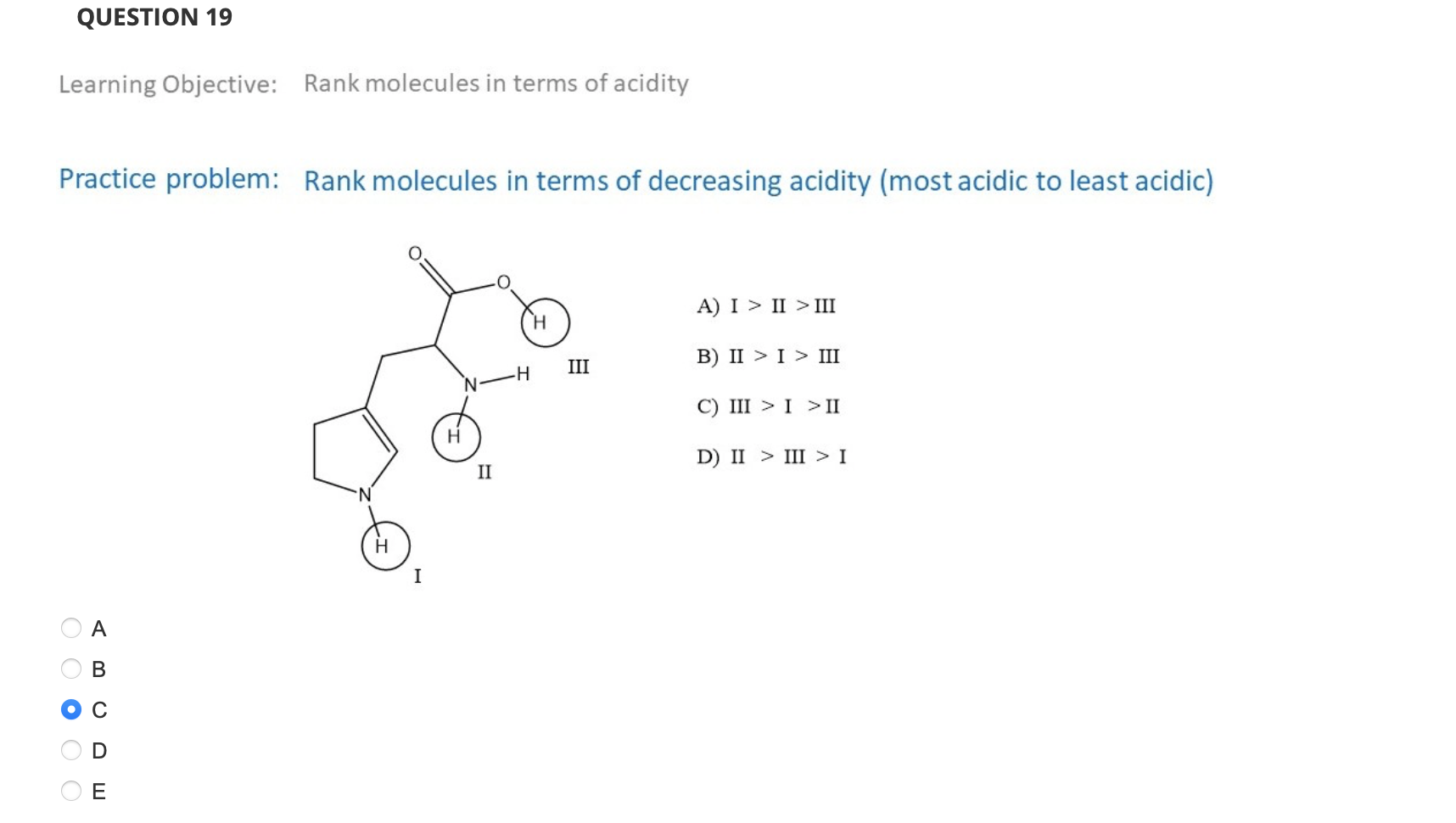 Solved Learning Objective Rank Molecules In Terms Of Chegg Com