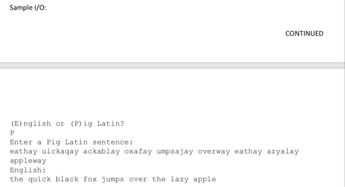 Solved Write a Python module called piglatin.py that | Chegg.com
