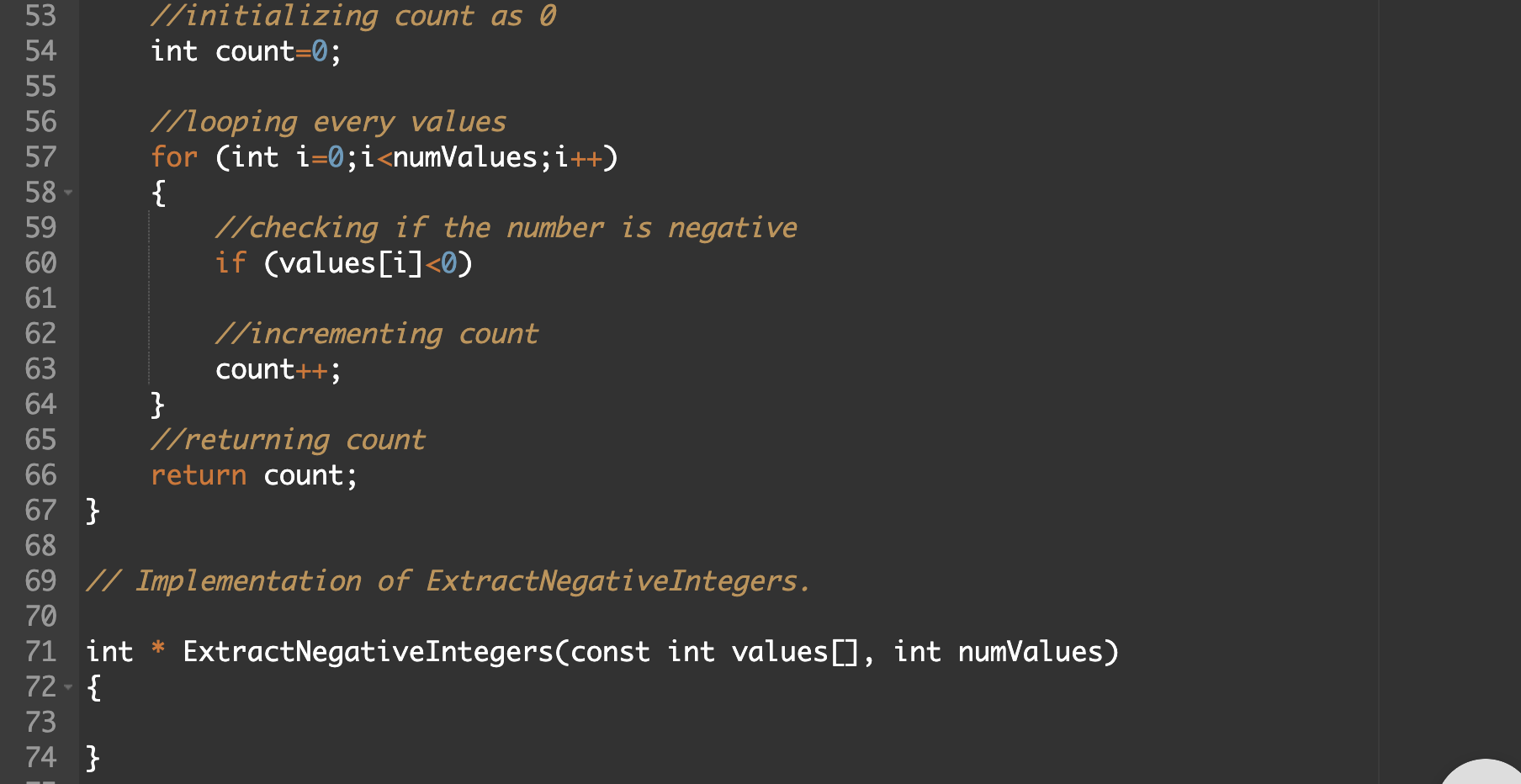 Solved I need help with my last part of code in extracting | Chegg.com