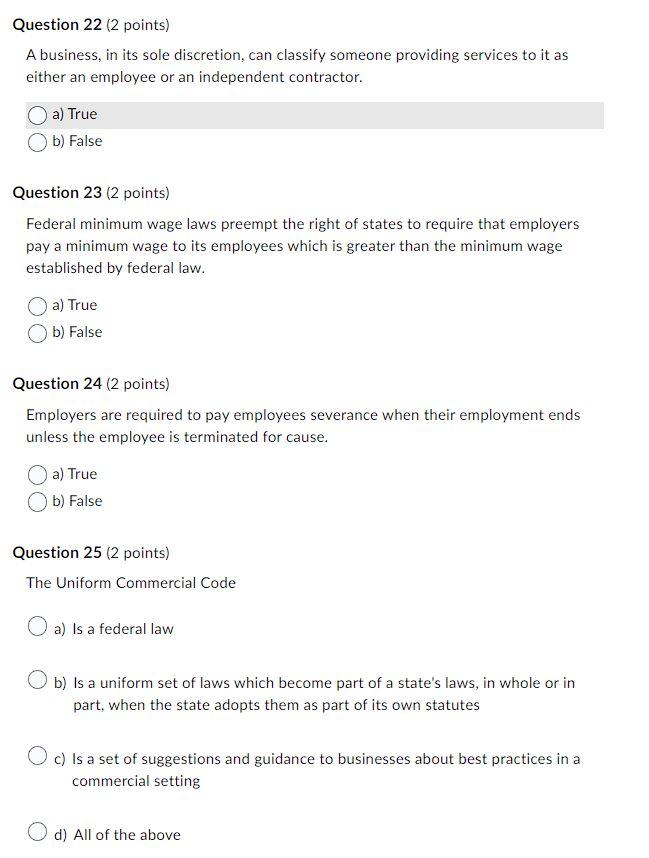 Solved A business, in its sole discretion, can classify