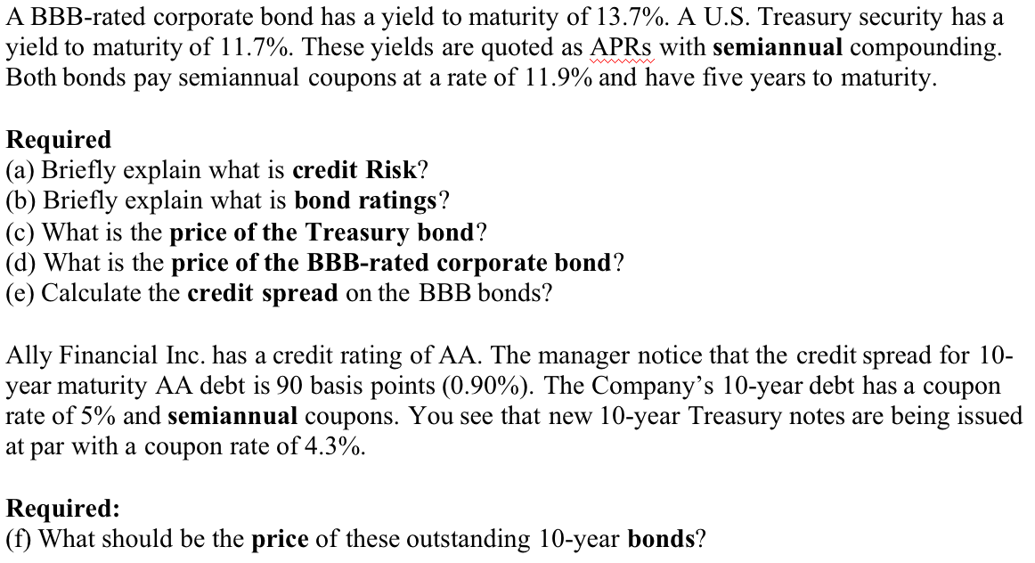 5 year bbb corporate bond yield