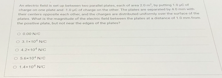 Solved An electric field is set up between two parallel | Chegg.com