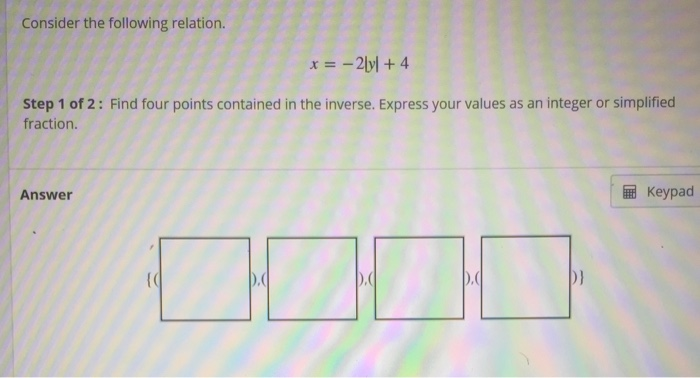 solved-consider-the-following-relation-step-1-of-2-find-chegg