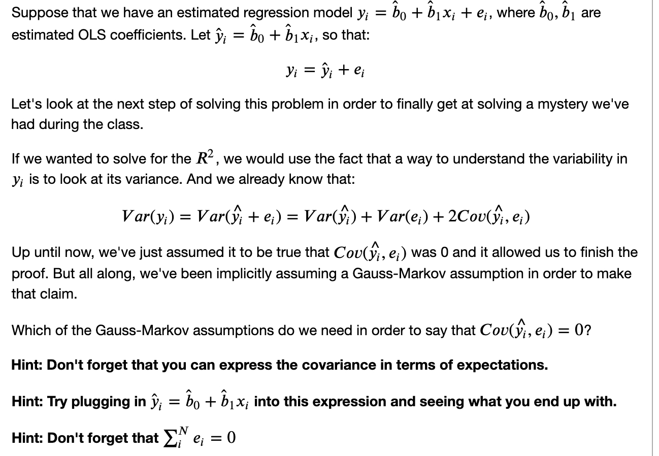 Solved Suppose That We Have An Estimated Regression Model Chegg Com