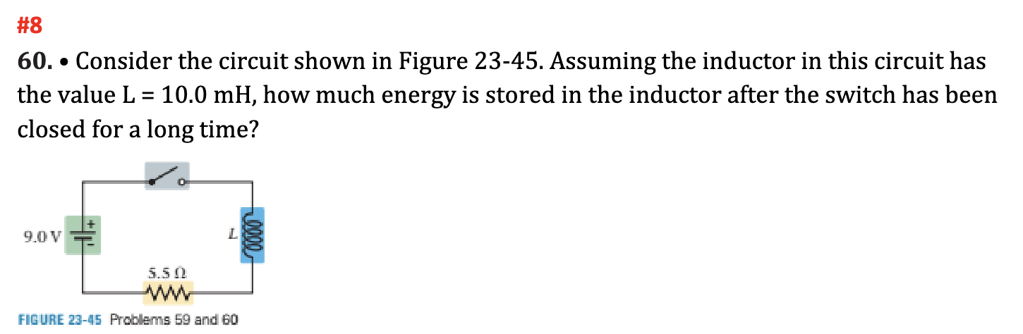 Solved 60. - Consider the circuit shown in Figure 23-45. | Chegg.com