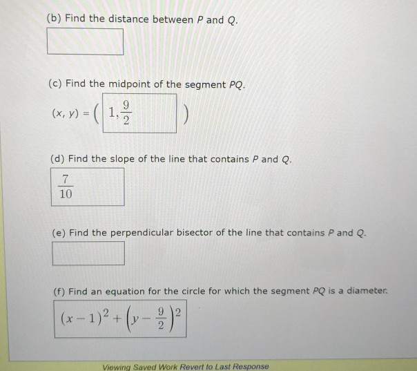 Solved Let P(-4,1) And Q(6, 8) Be Two Points In The | Chegg.com