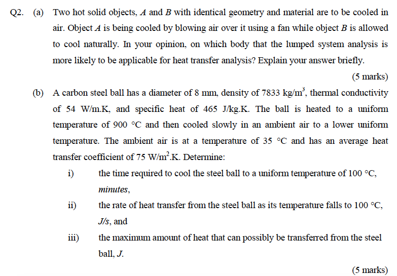 Solid Hot Object Solved Two hot solid objects, A and B with identical | Chegg.com