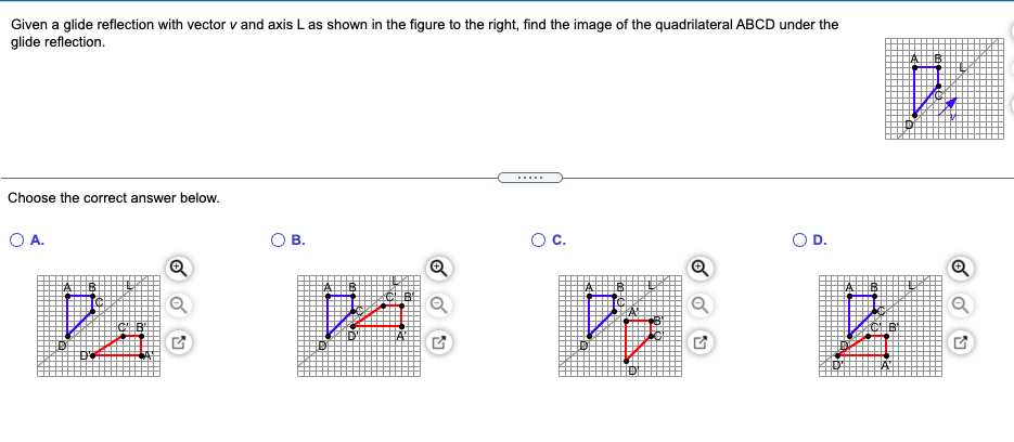 Solved Given a glide reflection with vector vand axis L as | Chegg.com