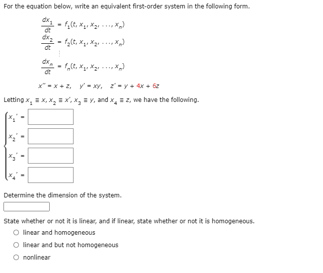 Solved For the equation below, write an equivalent | Chegg.com