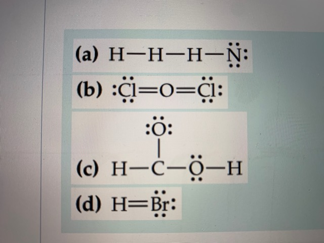Solved Determine what is wrong with each Lewis structure and | Chegg.com