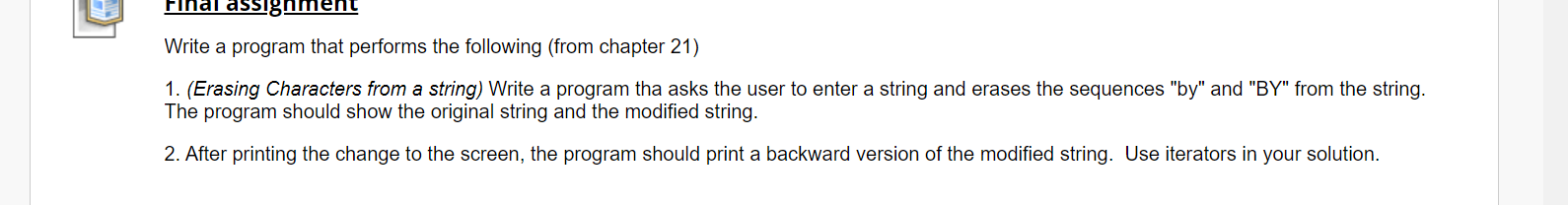 Solved Write a program that performs the following (from | Chegg.com