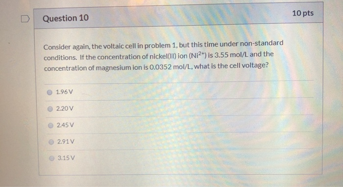 Solved DQuestion 10 10 pts Consider again, the voltaic cell | Chegg.com