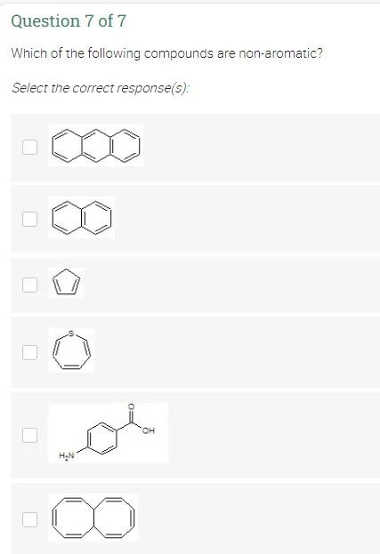 Solved Question 1 of 7 Which of the following compounds are | Chegg.com