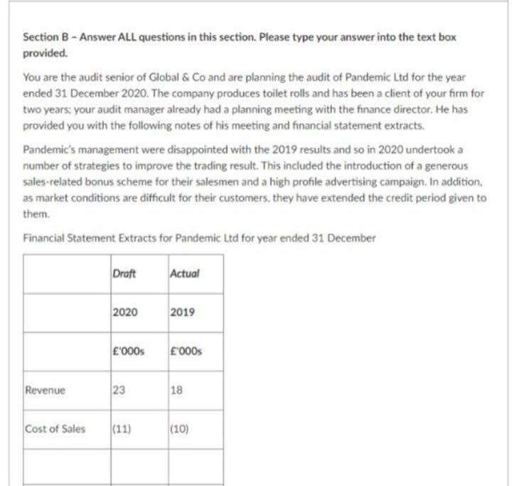 Solved Section B - Answer ALL Questions In This Section. | Chegg.com