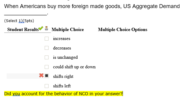 Solved When Americans Buy More Foreign Made Goods US Chegg