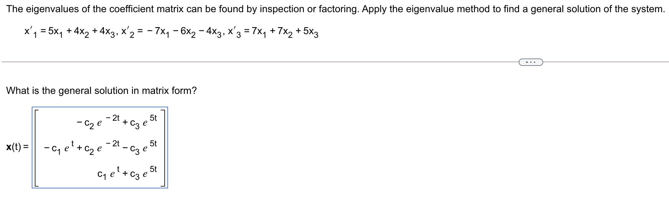 solved-the-eigenvalues-of-the-coefficient-matrix-can-be-chegg