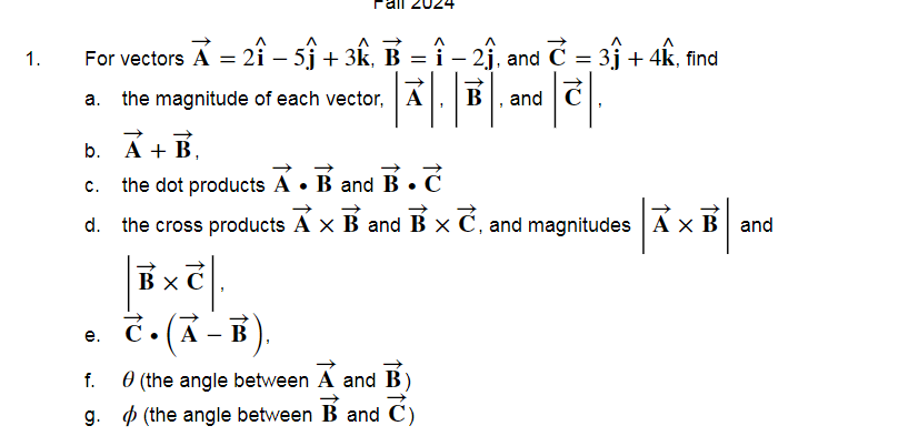 Vector09 Solved For vectors | Chegg.com