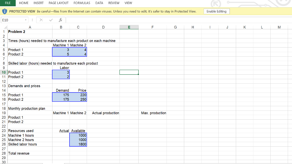 Solved FILE HOME INSERT PAGE LAYOUT FORMULAS DATA REVIEW | Chegg.com