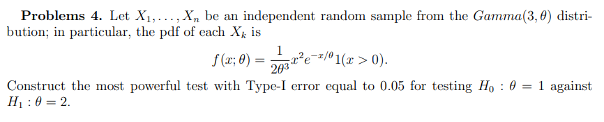 Solved Problems 4. Let X1,…,Xn be an independent random | Chegg.com