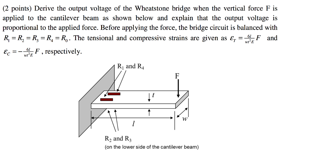 Solved Derive the output voltage of the Wheatstone bridge | Chegg.com