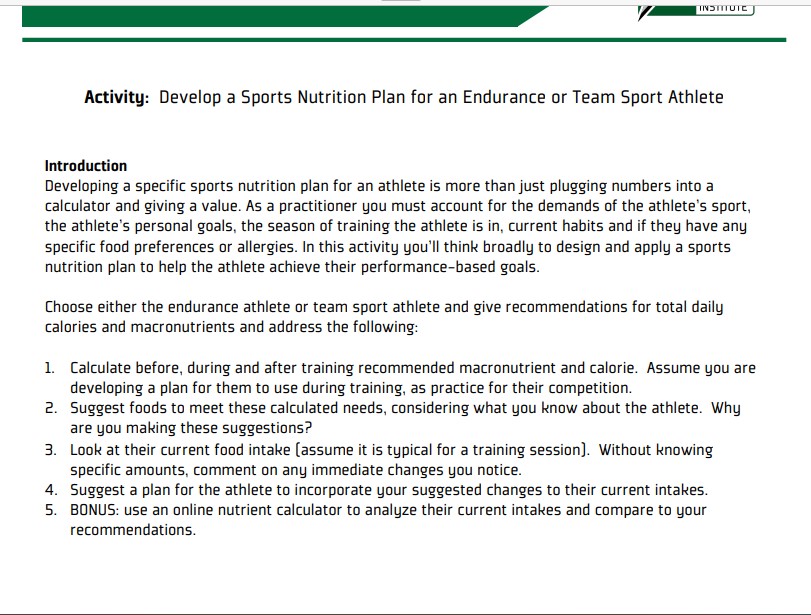 Strength Sports vs. Endurance Sports: Meeting Different Athlete Needs with  Your Diploma in Nutrition - AAPS