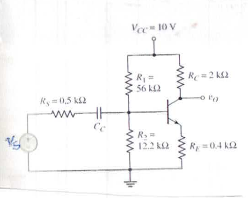 Solved Determine the small-signal voltage gain and input | Chegg.com