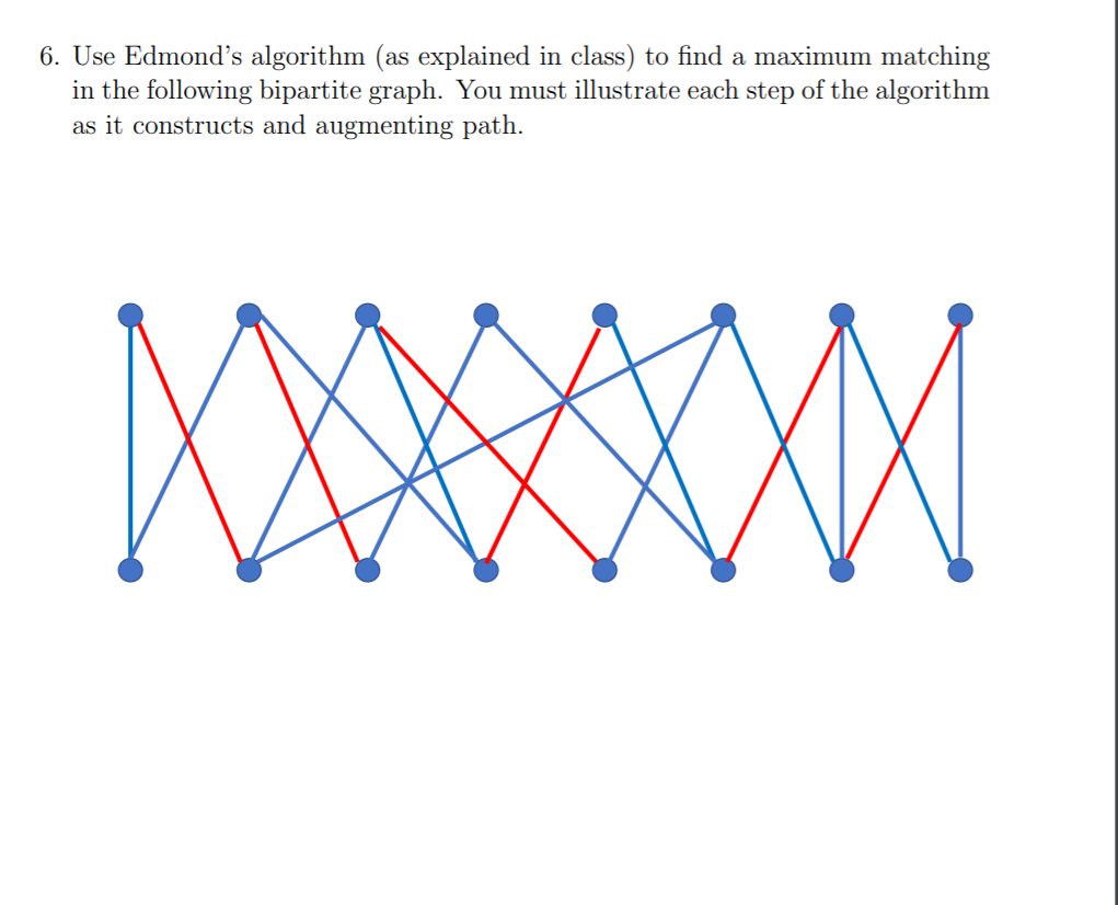 Solved (Matching Algorithm)(Note that on the matching | Chegg.com