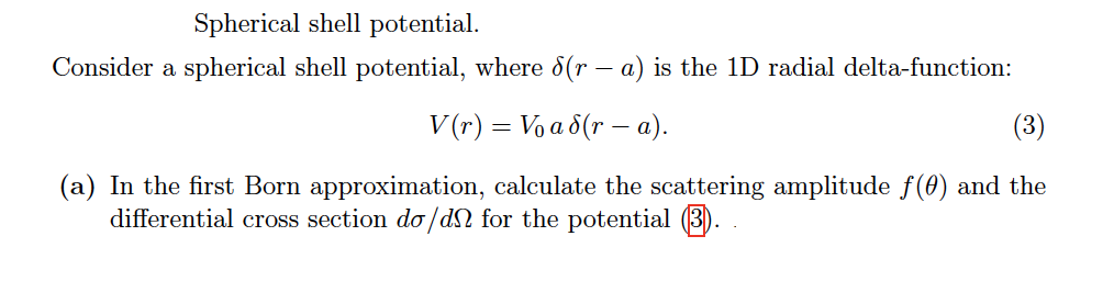 Solved Spherical shell potential. Consider a spherical shell | Chegg.com