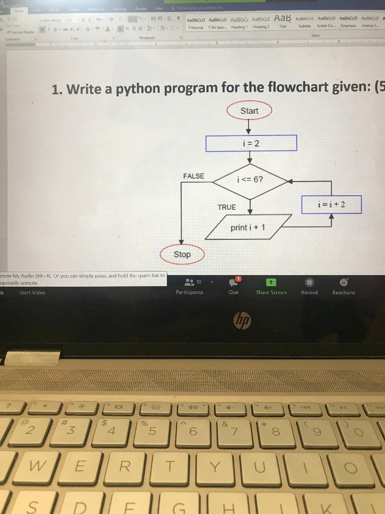 Solved 2. Write A Python Program That Produces The Following | Chegg.com