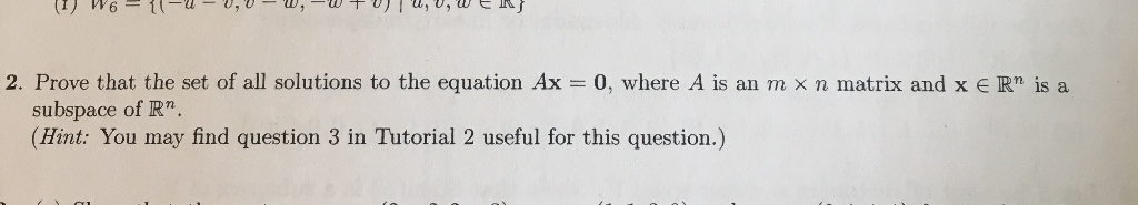 Solved 2. Prove that the set of all solutions to the | Chegg.com
