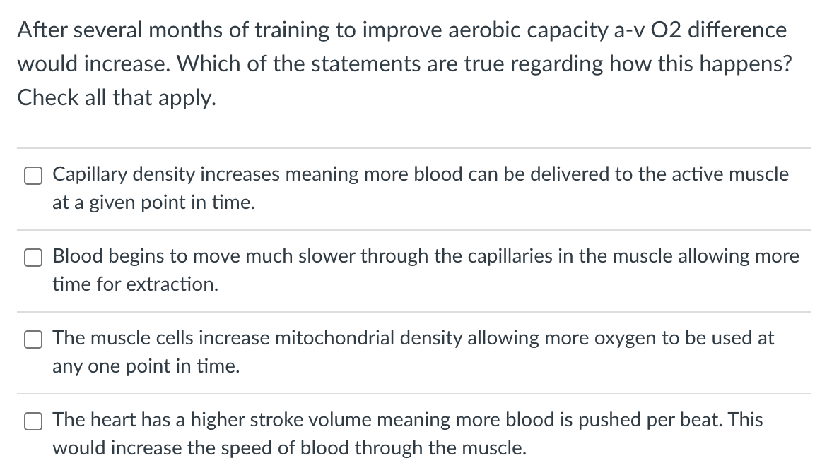 Aerobic discount capacity training