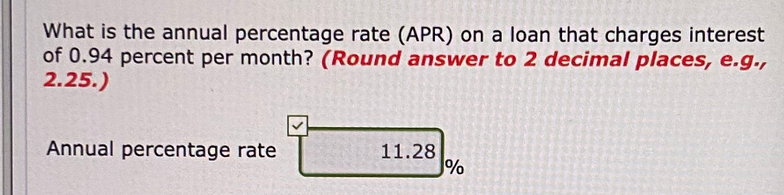 solved-what-is-the-annual-percentage-rate-apr-on-a-loan-chegg