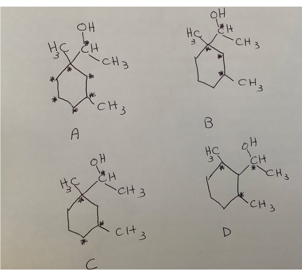 Solved How many chiral carbons are there in the following | Chegg.com
