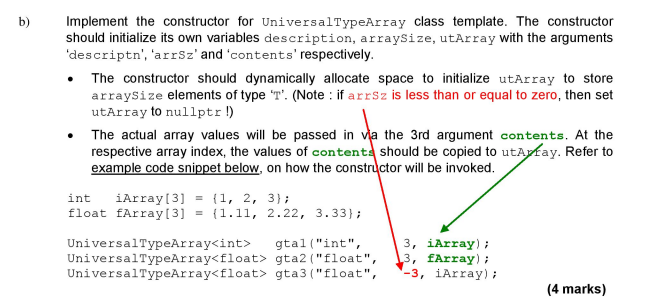 Solved 5. . The following UML diagram describes a class | Chegg.com