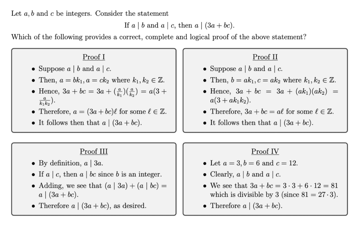 Solved Let a, b and c be integers. Consider the statement If | Chegg.com