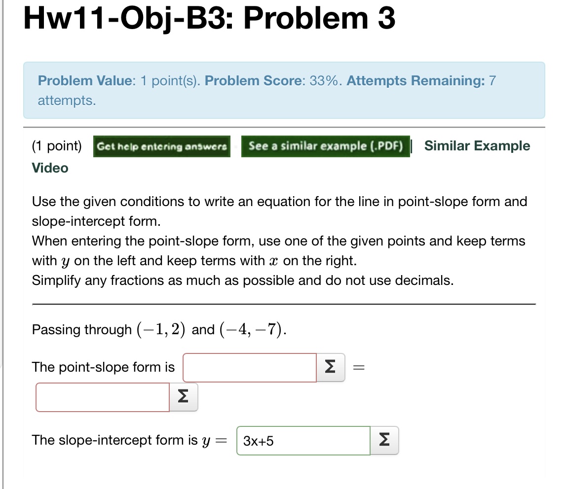 Solved Hw11ObjB3 Problem 3 Problem Value 1 point(s).