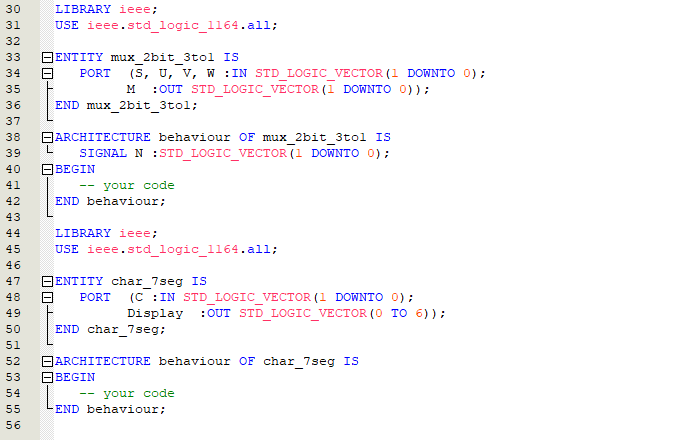Part V In part IV you created VHDL code for a BCD | Chegg.com